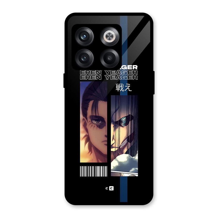 Eren Yeager Angry Glass Back Case for OnePlus 10T