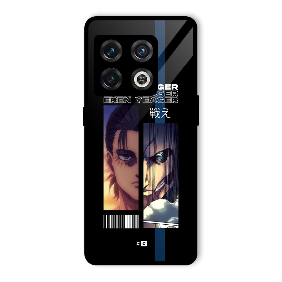 Eren Yeager Angry Glass Back Case for OnePlus 10 Pro 5G