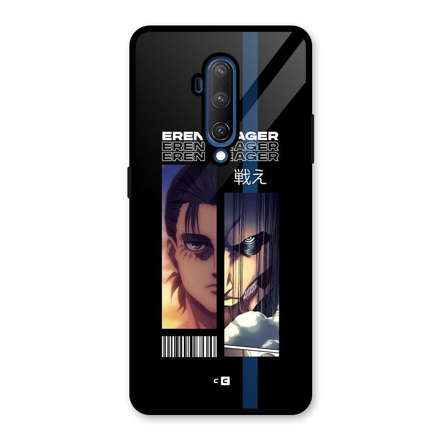 Eren Yeager Angry Glass Back Case for OnePlus 7T Pro
