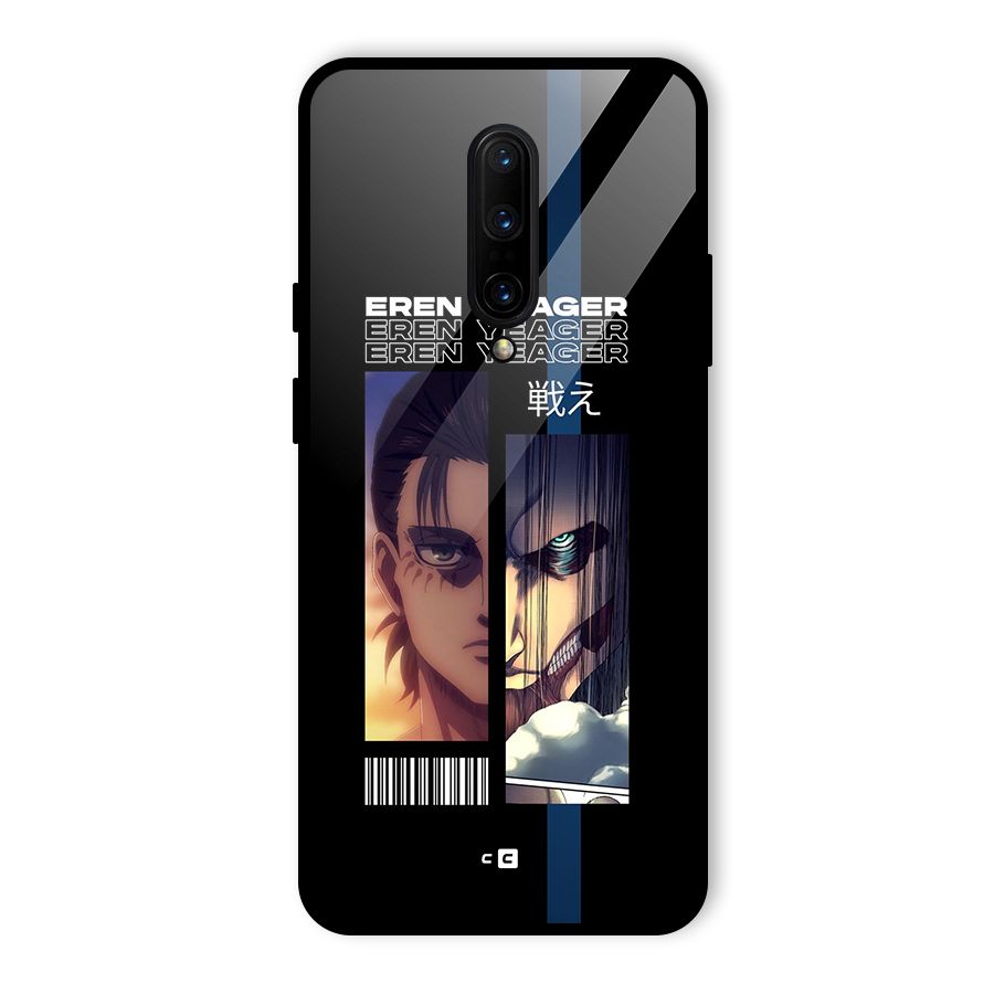 Eren Yeager Angry Glass Back Case for OnePlus 7 Pro