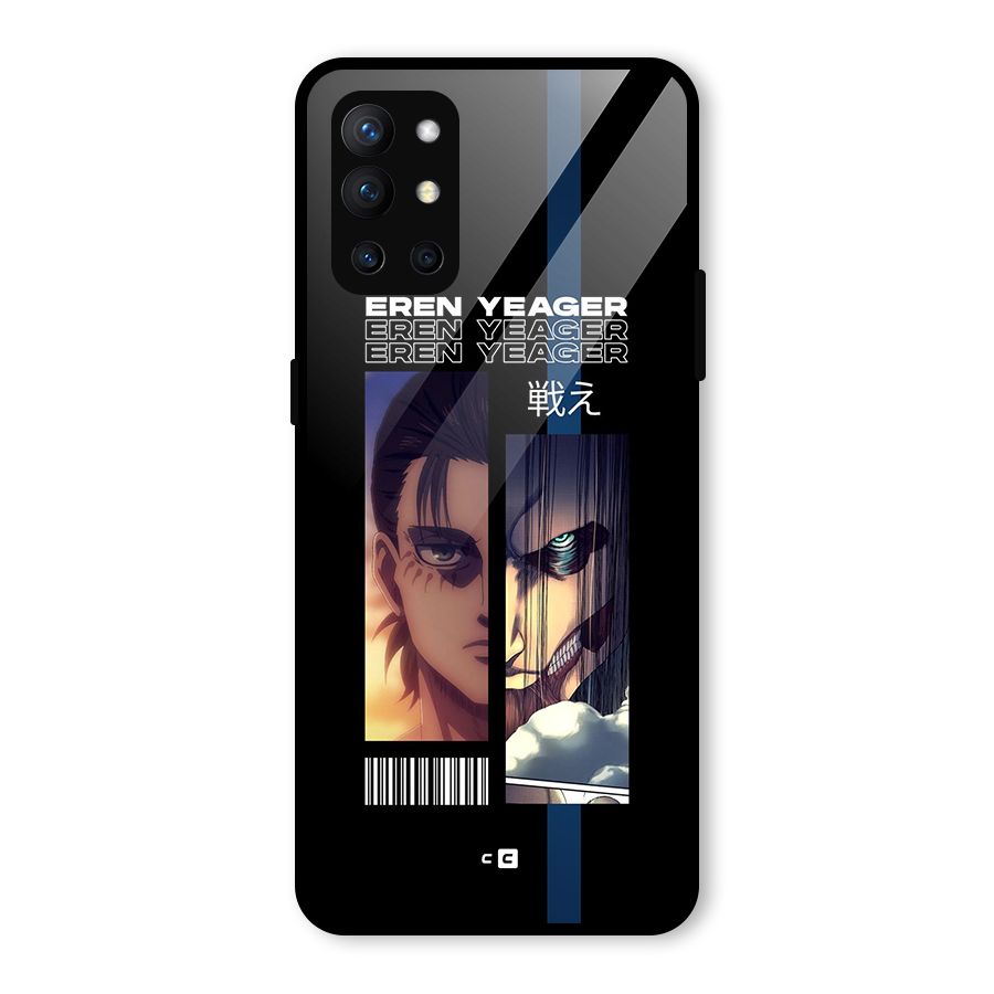 Eren Yeager Angry Glass Back Case for OnePlus 9R