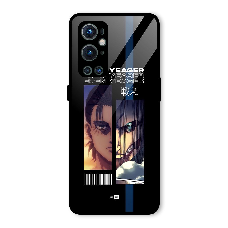 Eren Yeager Angry Glass Back Case for OnePlus 9 Pro