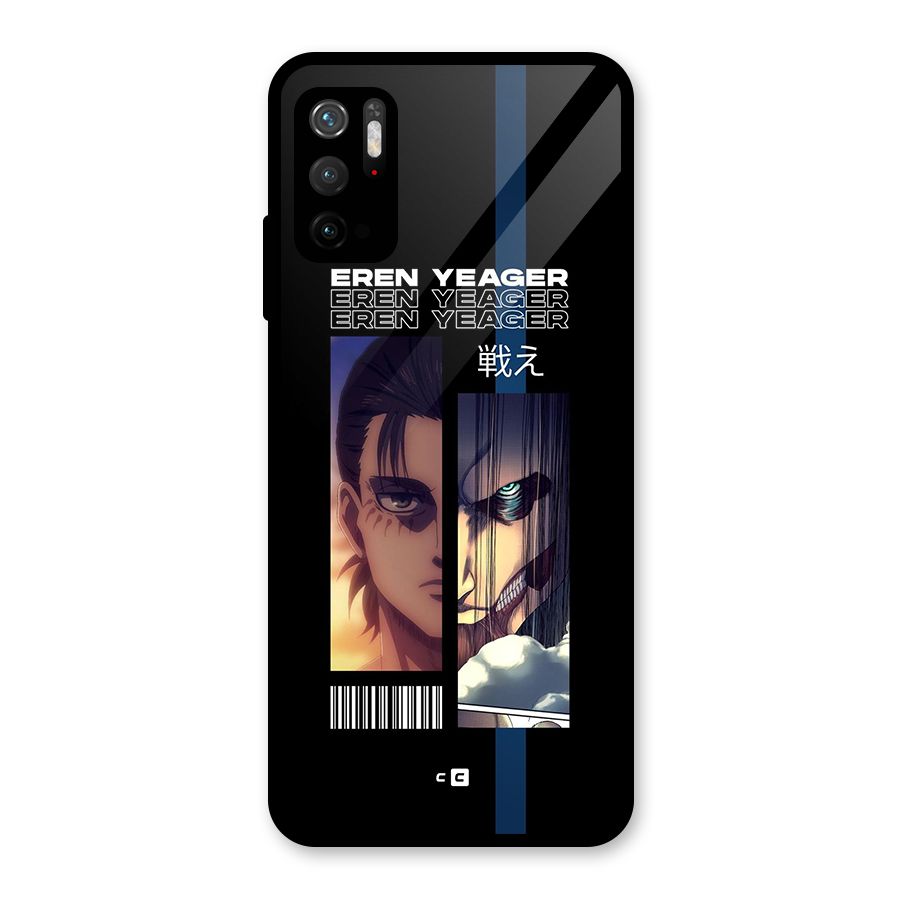 Eren Yeager Angry Glass Back Case for Poco M3 Pro 5G