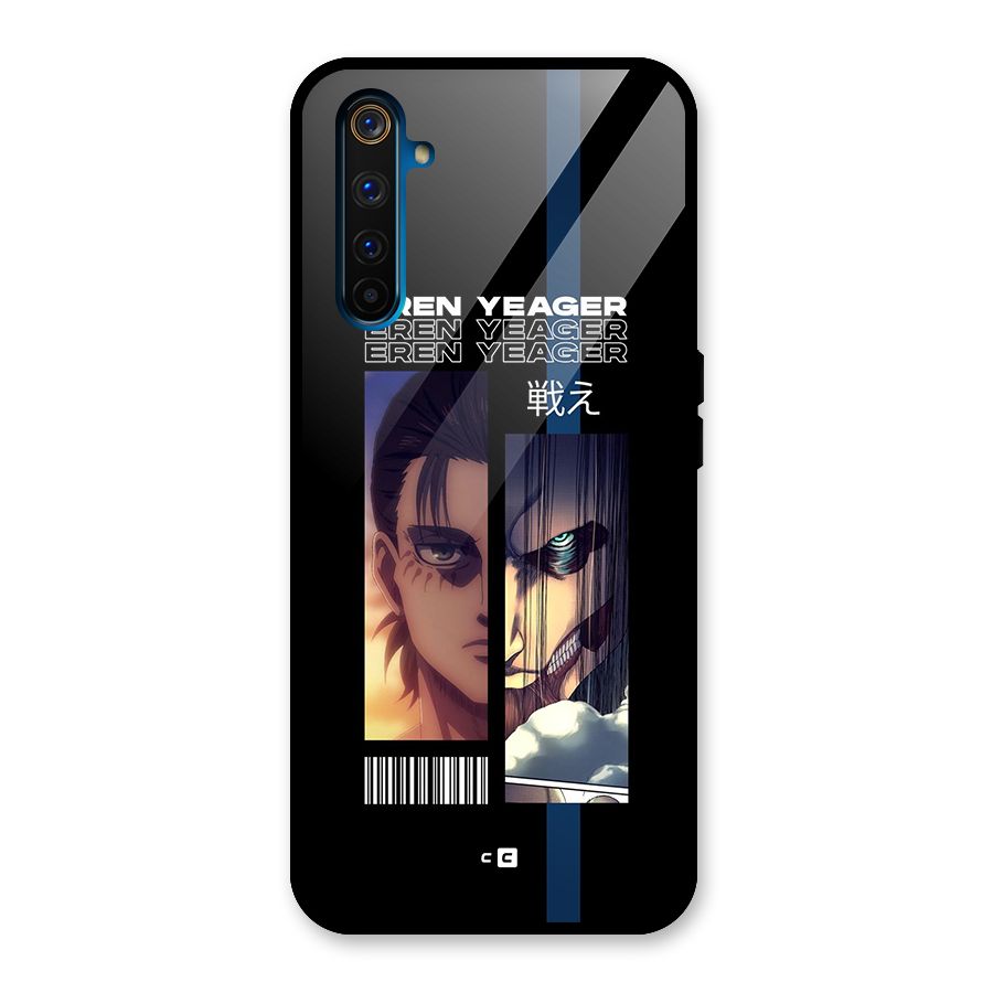 Eren Yeager Angry Glass Back Case for Realme 6 Pro