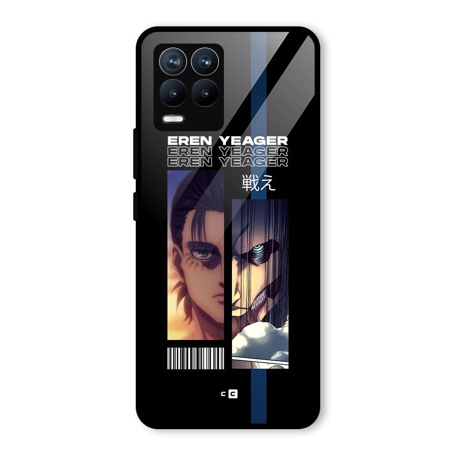 Eren Yeager Angry Glass Back Case for Realme 8