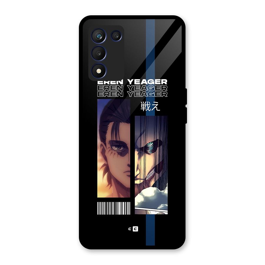 Eren Yeager Angry Glass Back Case for Realme 9 5G Speed
