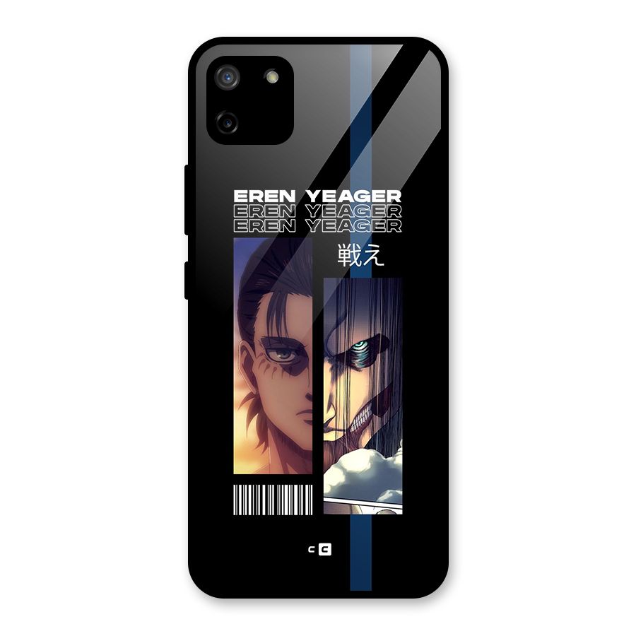 Eren Yeager Angry Glass Back Case for Realme C11