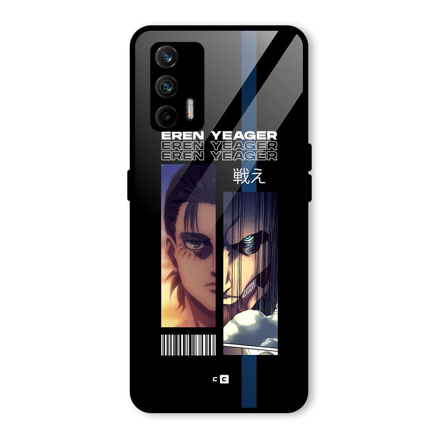 Eren Yeager Angry Glass Back Case for Realme GT 5G
