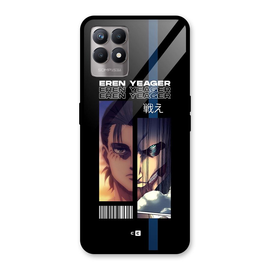 Eren Yeager Angry Glass Back Case for Realme Narzo 50