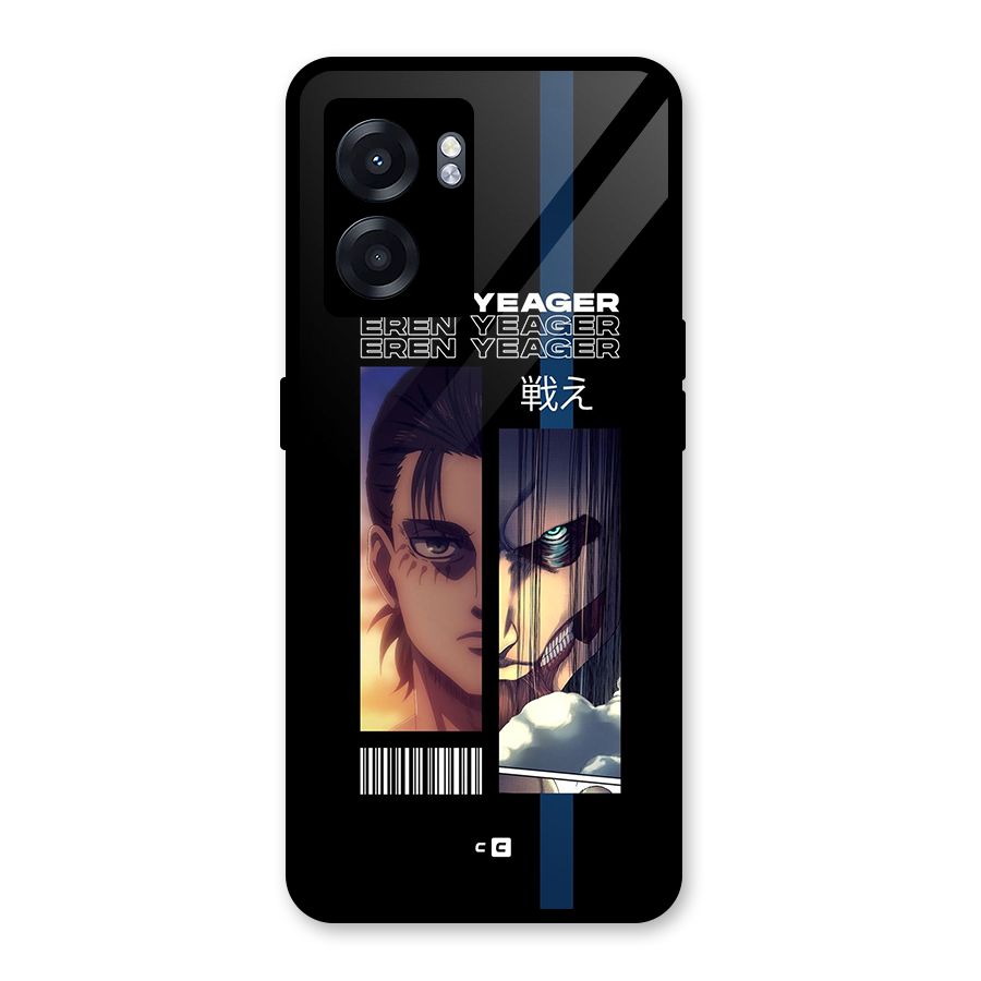 Eren Yeager Angry Glass Back Case for Realme Narzo 50 5G