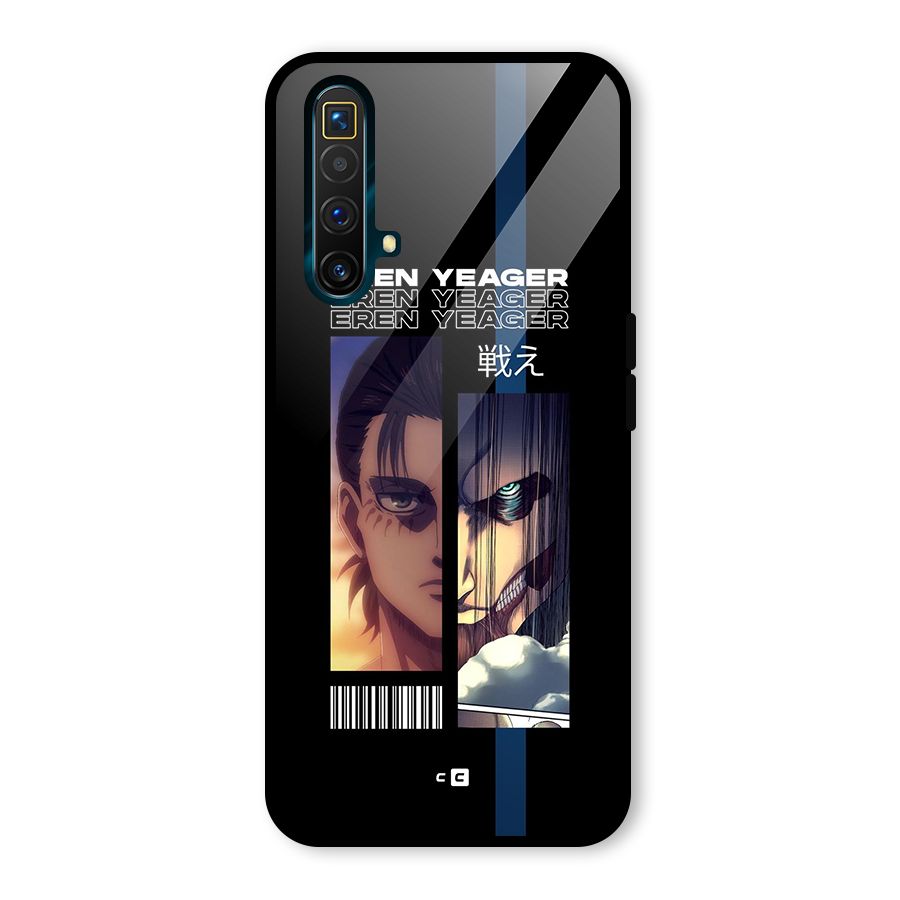 Eren Yeager Angry Glass Back Case for Realme X3 SuperZoom