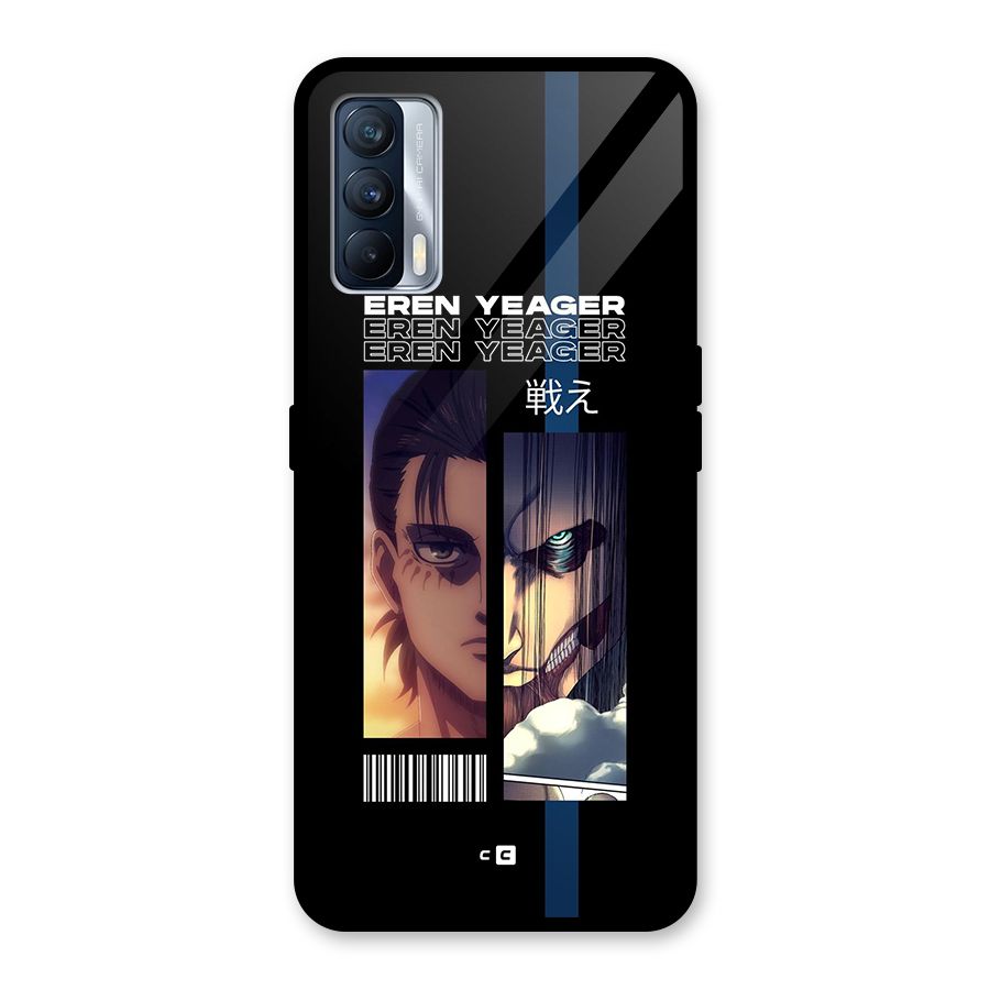 Eren Yeager Angry Glass Back Case for Realme X7