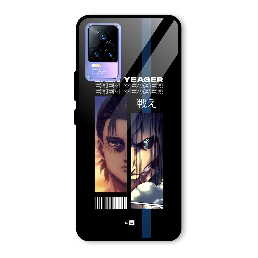 Eren Yeager Angry Glass Back Case for Vivo Y73