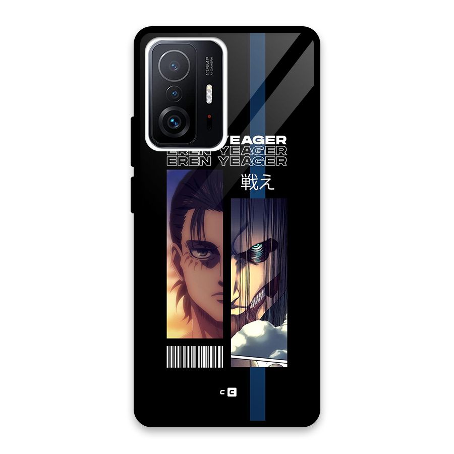 Eren Yeager Angry Glass Back Case for Xiaomi 11T Pro
