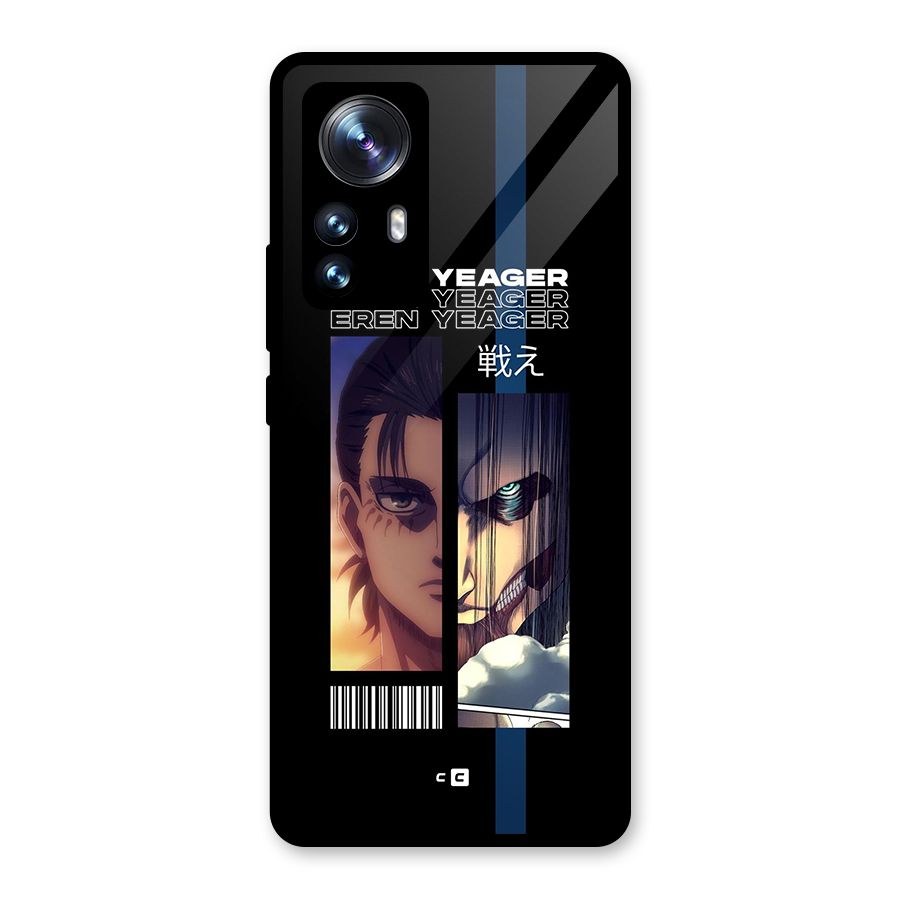 Eren Yeager Angry Glass Back Case for Xiaomi 12 Pro