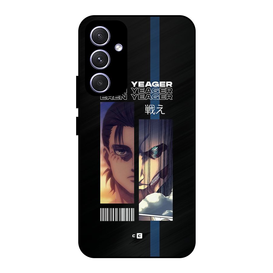 Eren Yeager Angry Metal Back Case for Galaxy A54