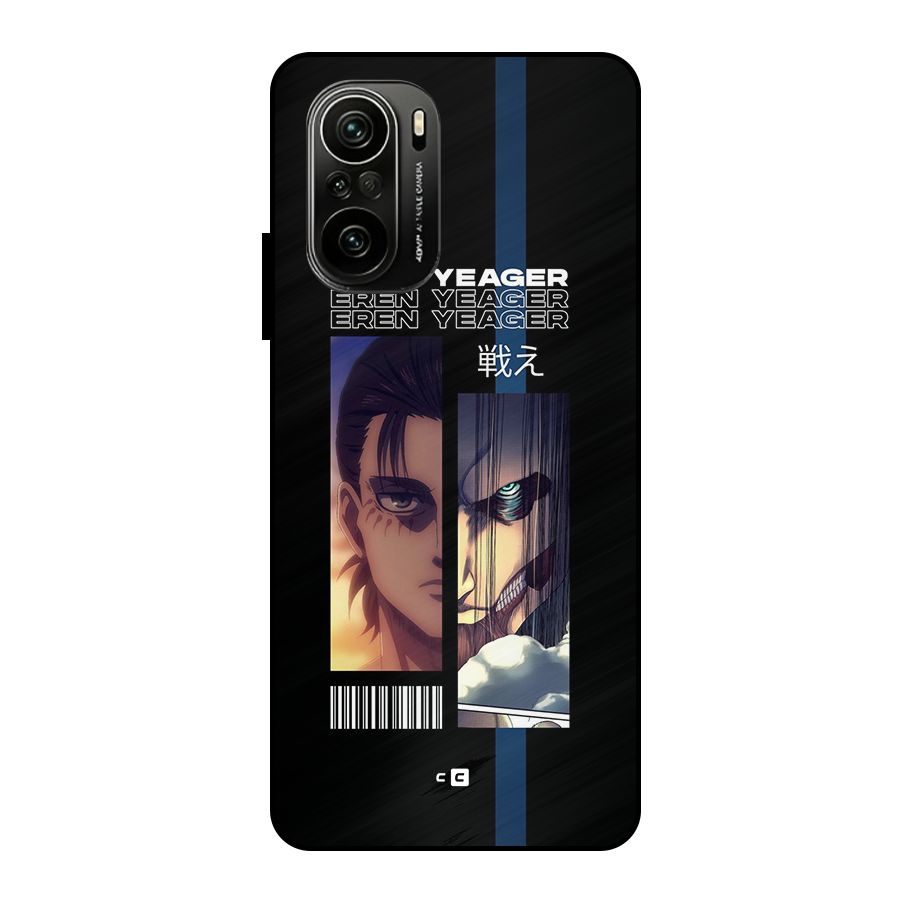 Eren Yeager Angry Metal Back Case for Mi 11x