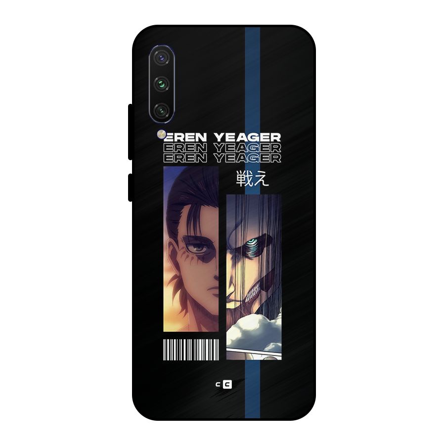 Eren Yeager Angry Metal Back Case for Mi A3
