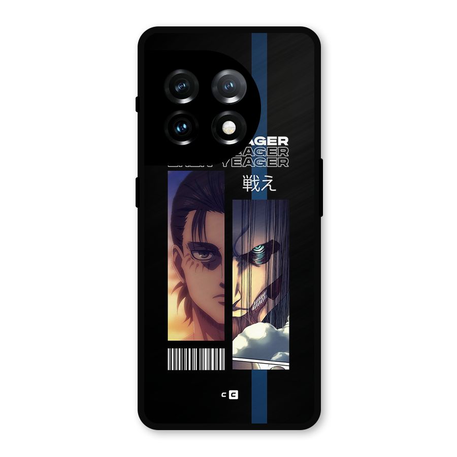 Eren Yeager Angry Metal Back Case for OnePlus 11