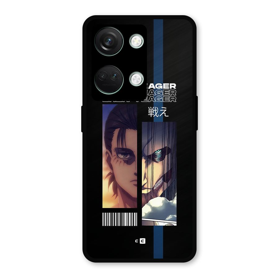 Eren Yeager Angry Metal Back Case for OnePlus Nord 3