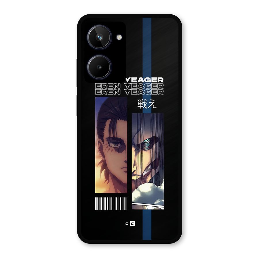 Eren Yeager Angry Metal Back Case for Realme 10