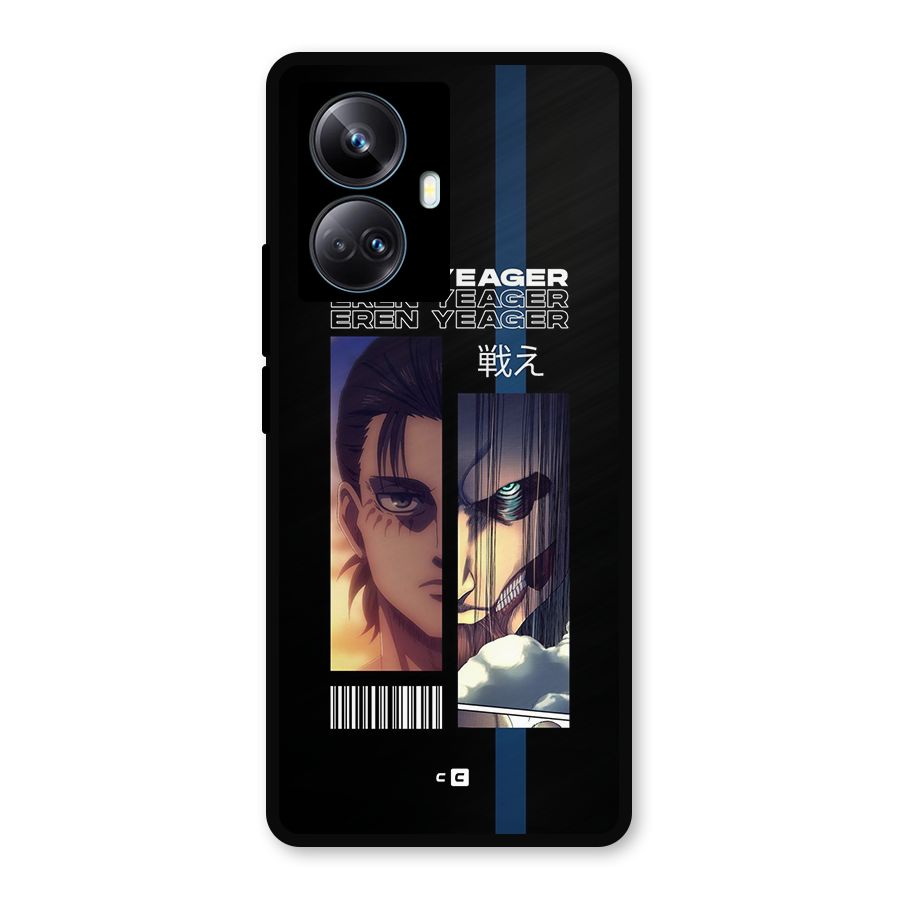 Eren Yeager Angry Metal Back Case for Realme 10 Pro Plus