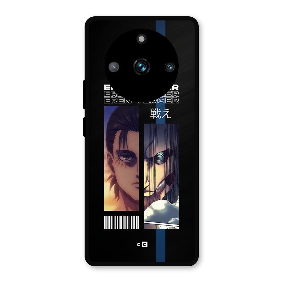 Eren Yeager Angry Metal Back Case for Realme 11 Pro