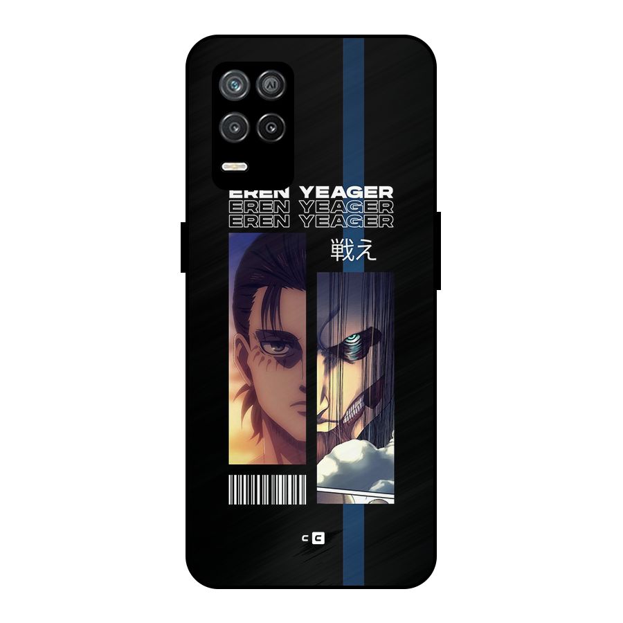 Eren Yeager Angry Metal Back Case for Realme 8 5G
