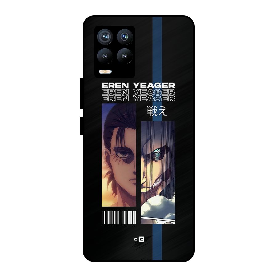 Eren Yeager Angry Metal Back Case for Realme 8 Pro