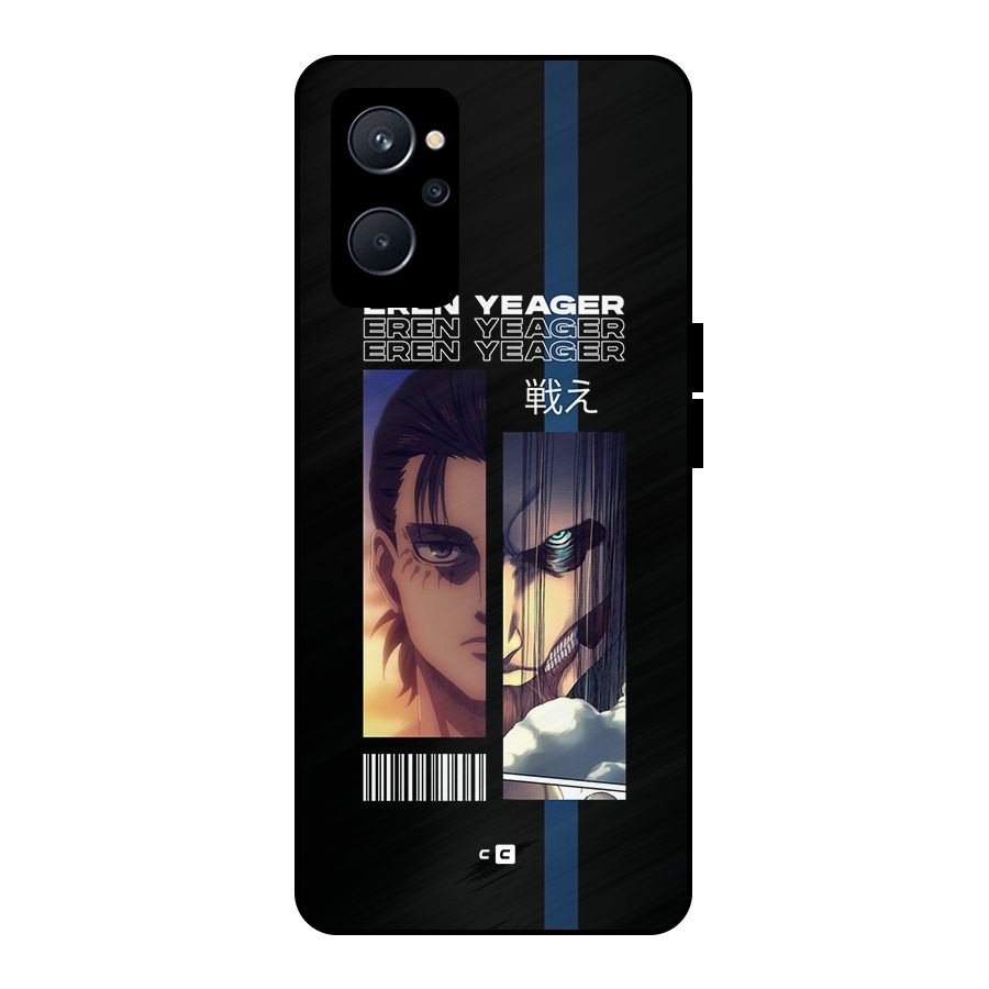 Eren Yeager Angry Metal Back Case for Realme 9i 5G