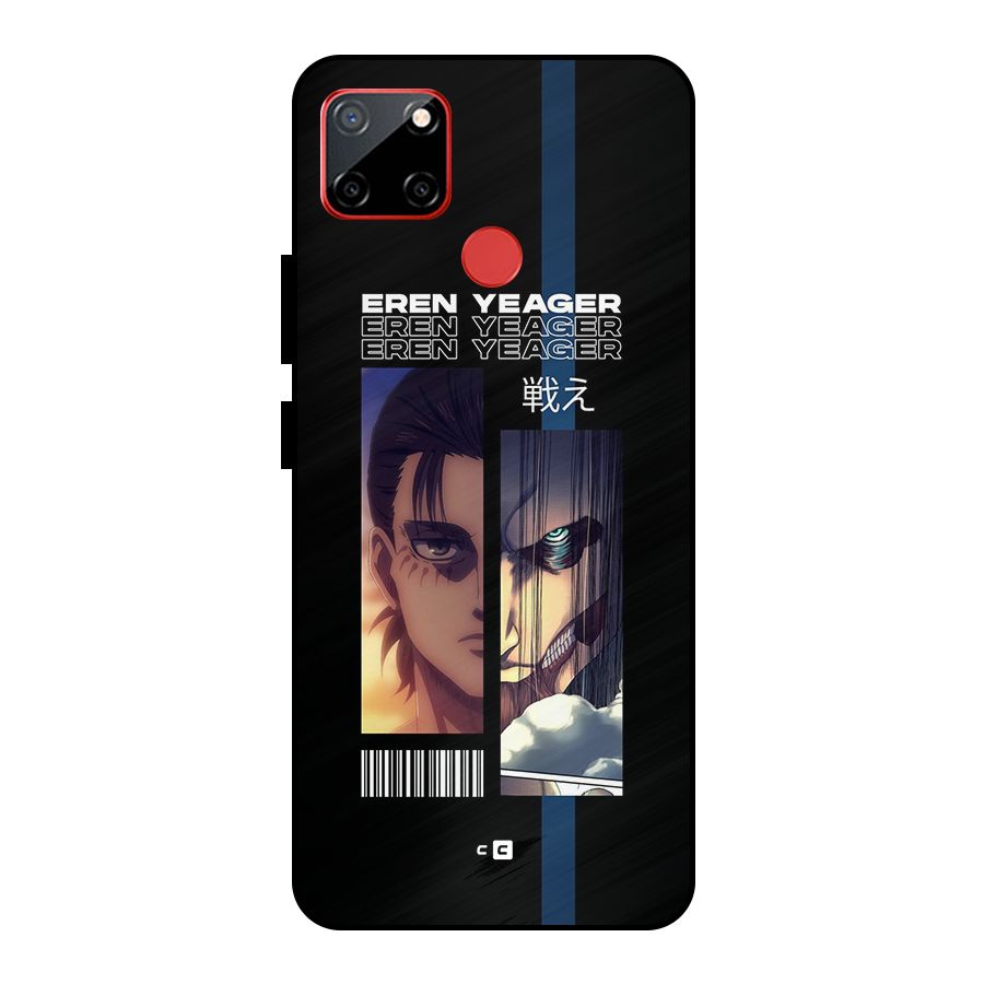 Eren Yeager Angry Metal Back Case for Realme C12