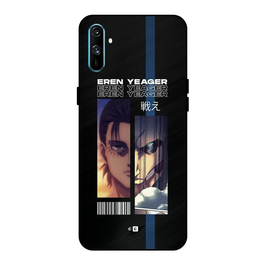 Eren Yeager Angry Metal Back Case for Realme C3