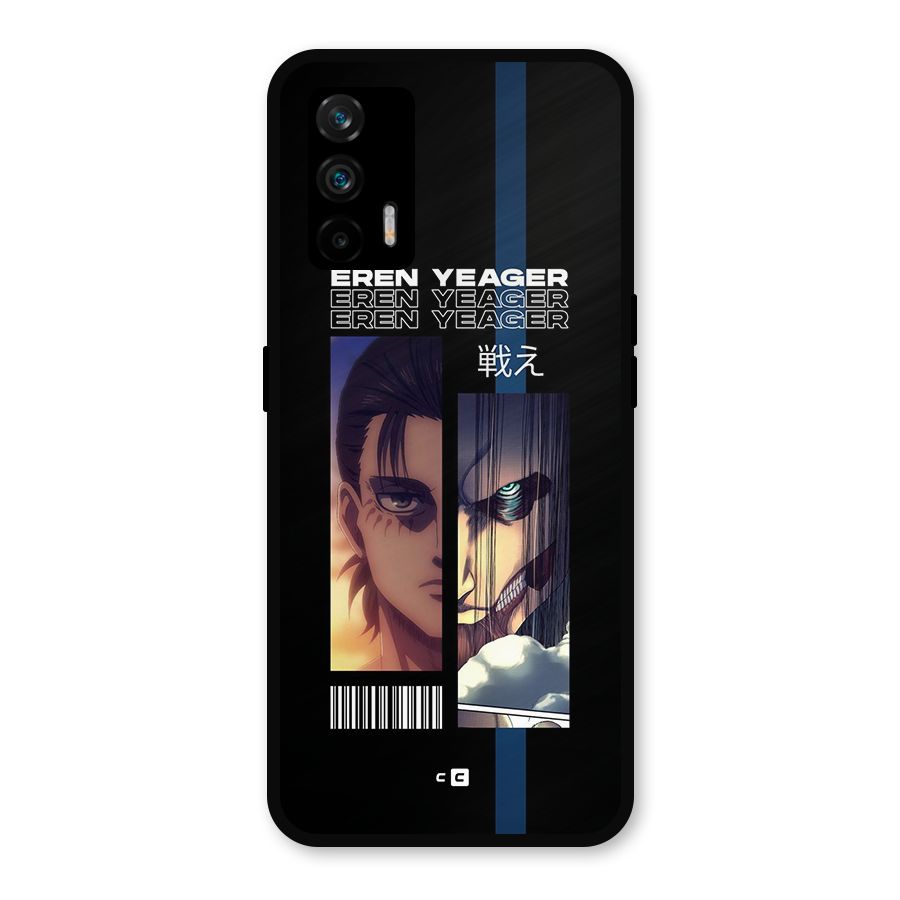 Eren Yeager Angry Metal Back Case for Realme GT 5G
