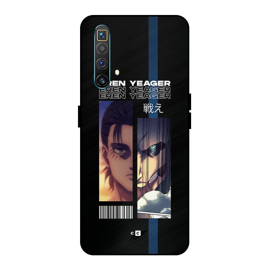 Eren Yeager Angry Metal Back Case for Realme X3