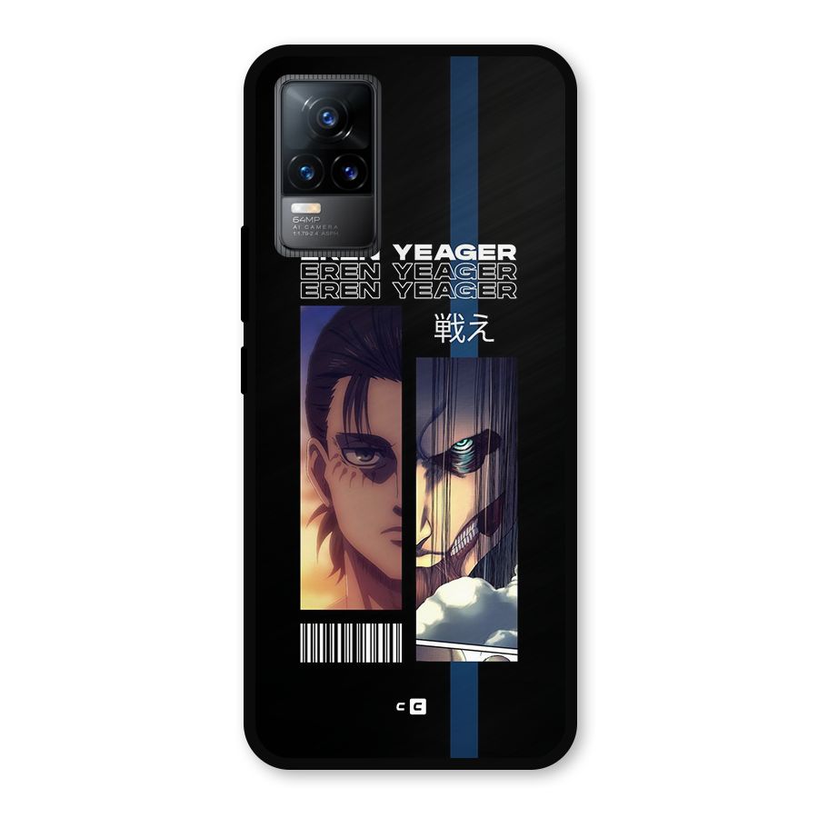 Eren Yeager Angry Metal Back Case for Vivo Y73
