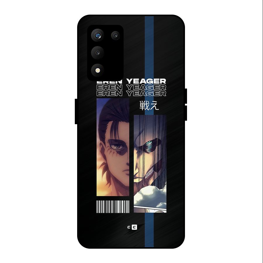 Eren Yeager Angry Metal Back Case for realme 9 5G SE