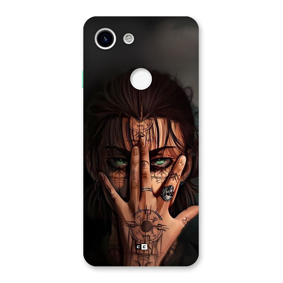 Eren Yeager Illustration Back Case for Google Pixel 3