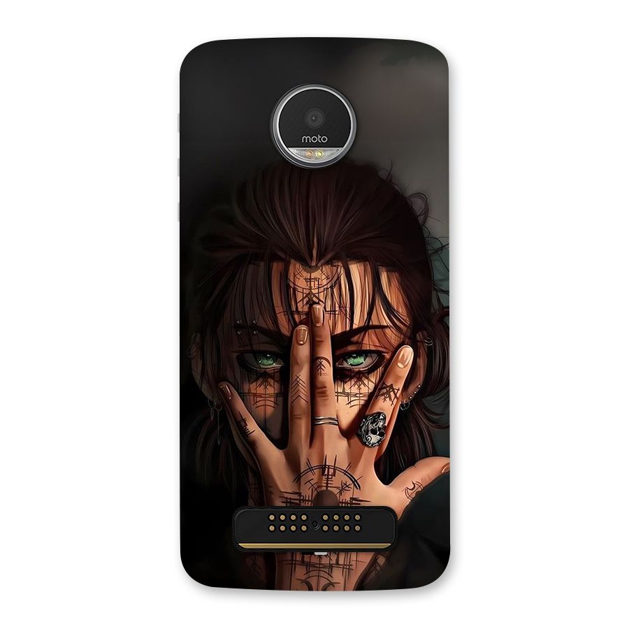Eren Yeager Illustration Back Case for Moto Z Play