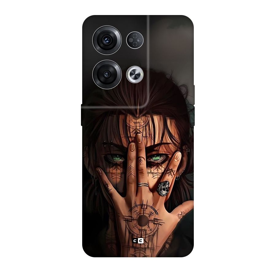 Eren Yeager Illustration Back Case for Oppo Reno8 Pro 5G