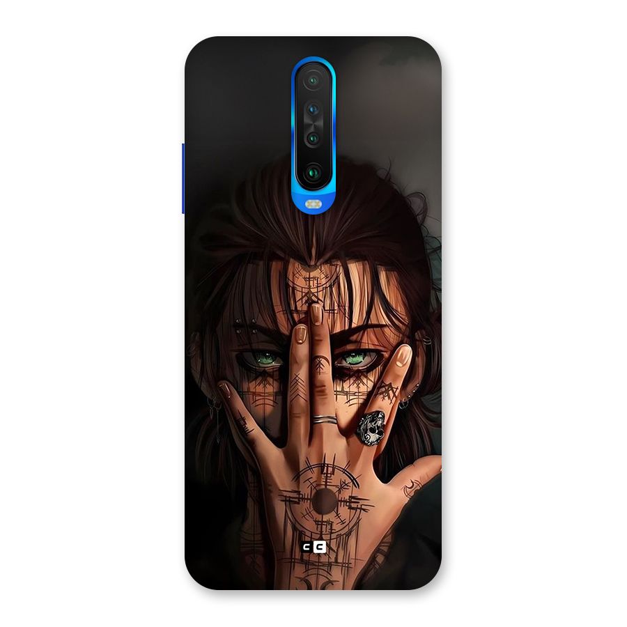 Eren Yeager Illustration Back Case for Poco X2