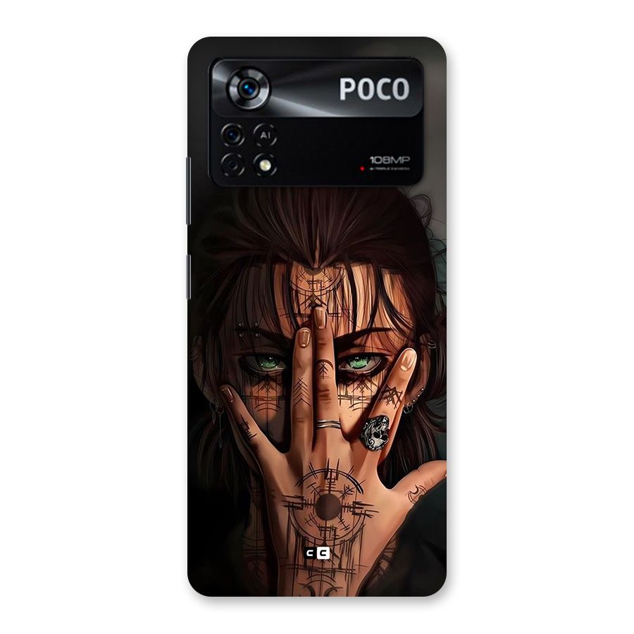 Eren Yeager Illustration Back Case for Poco X4 Pro 5G