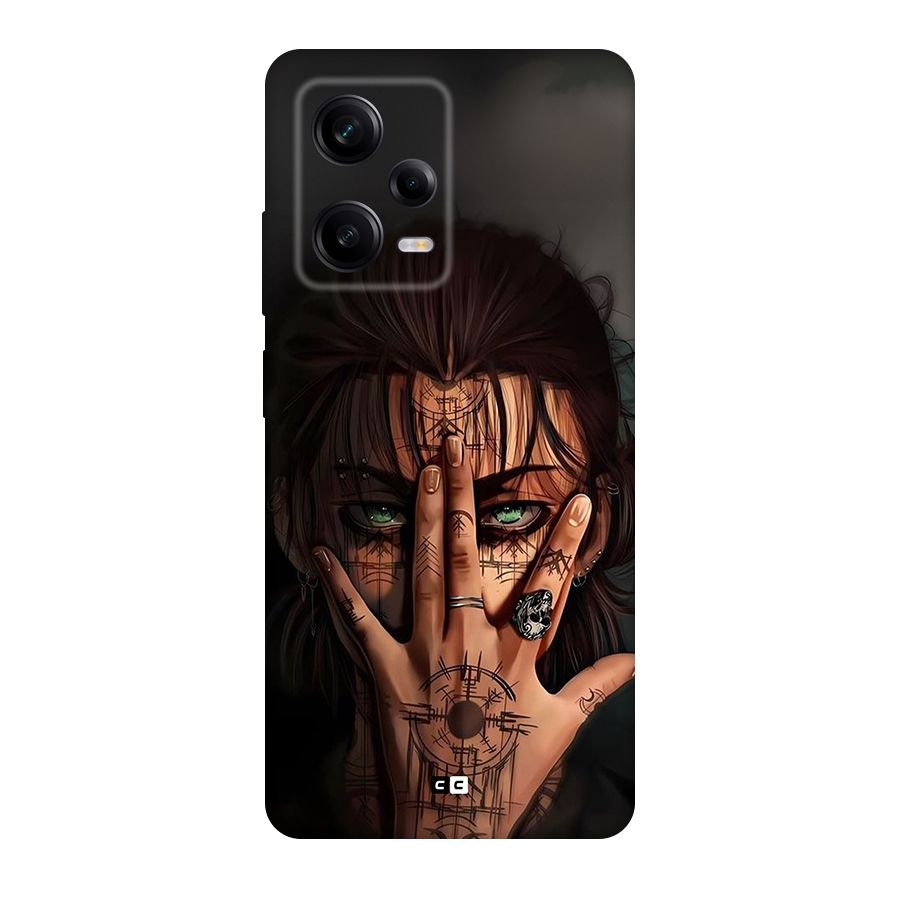 Eren Yeager Illustration Back Case for Redmi Note 12 Pro