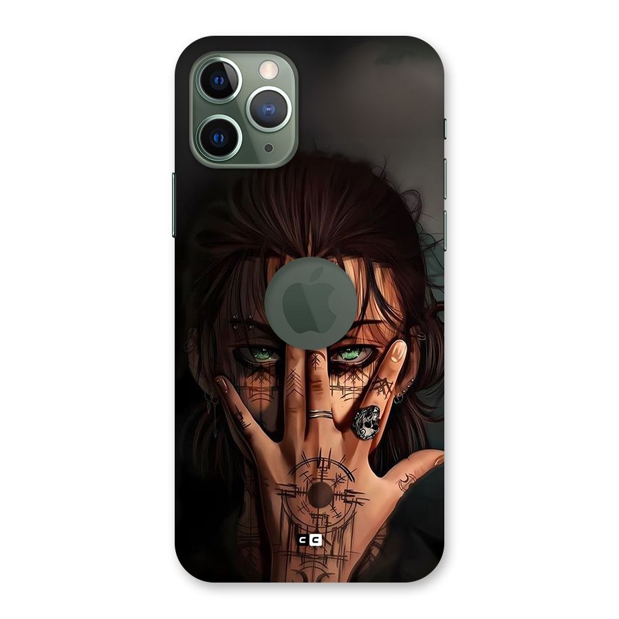Eren Yeager Illustration Back Case for iPhone 11 Pro Logo Cut