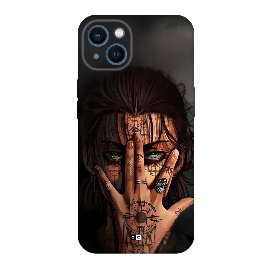Eren Yeager Illustration Back Case for iPhone 13