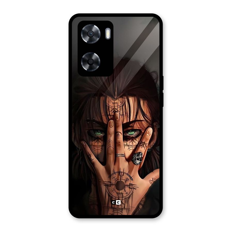 Eren Yeager Illustration Glass Back Case for OnePlus Nord N20 SE