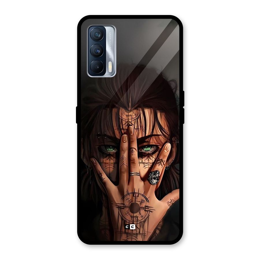 Eren Yeager Illustration Glass Back Case for Realme X7