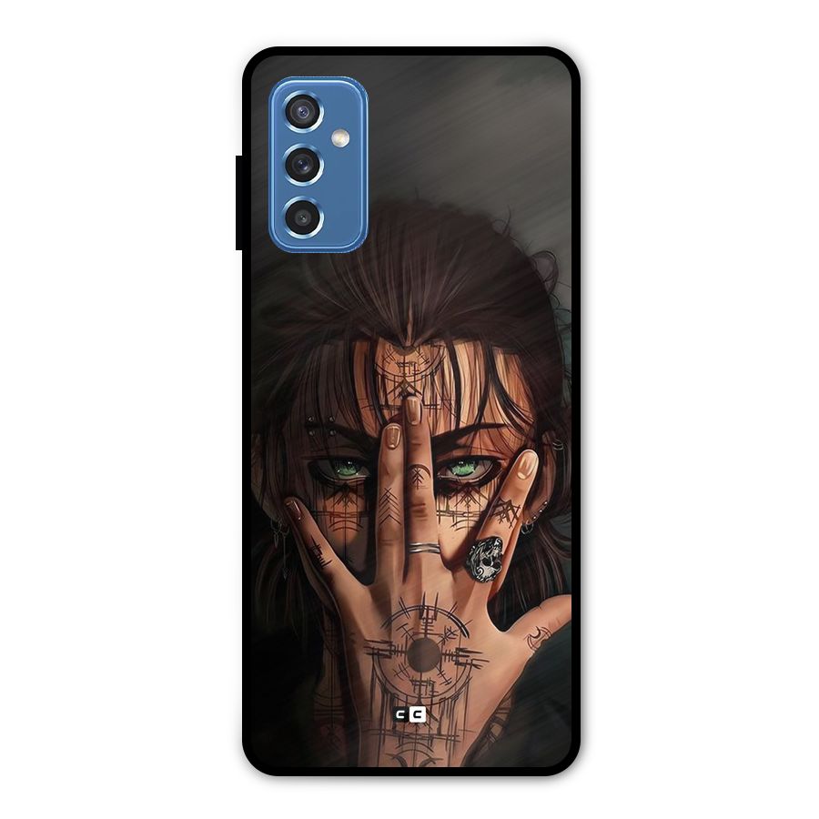 Eren Yeager Illustration Metal Back Case for Galaxy M52 5G