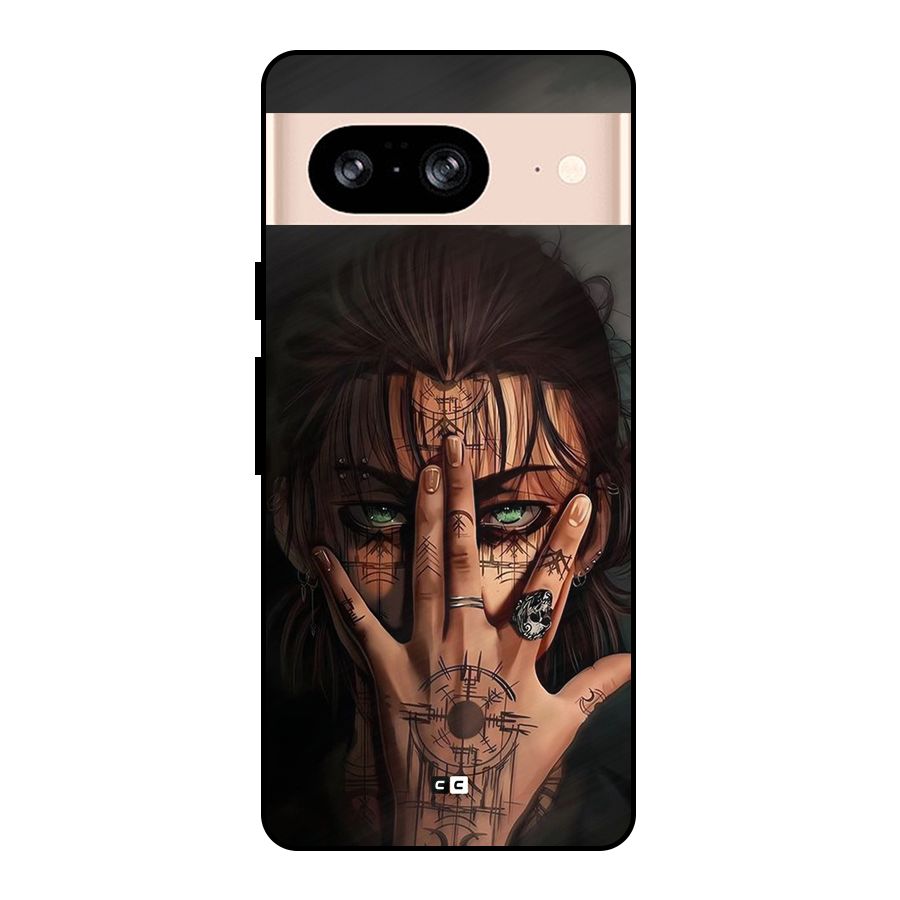 Eren Yeager Illustration Metal Back Case for Google Pixel 8