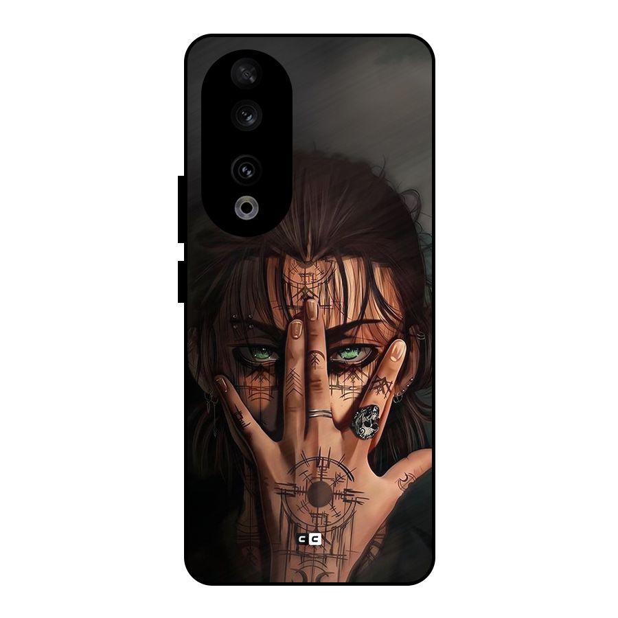 Eren Yeager Illustration Metal Back Case for Honor 90