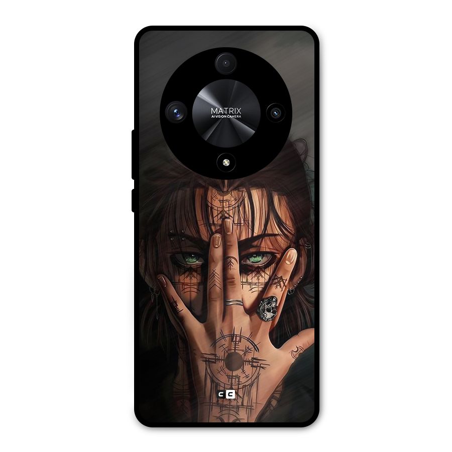 Eren Yeager Illustration Metal Back Case for Honor X9b